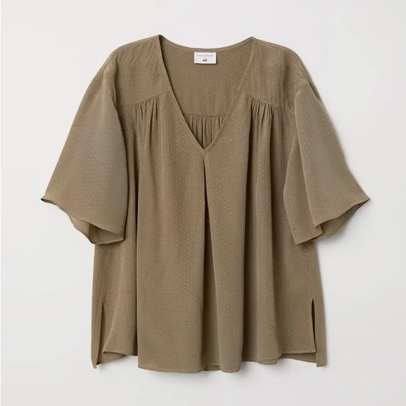 ANNA GLOVER x H&M Crêped Blouse - Picture 2 of 3